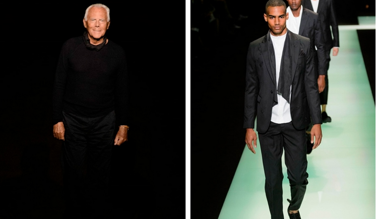 Emporio Armani alla Milano Moda Uomo