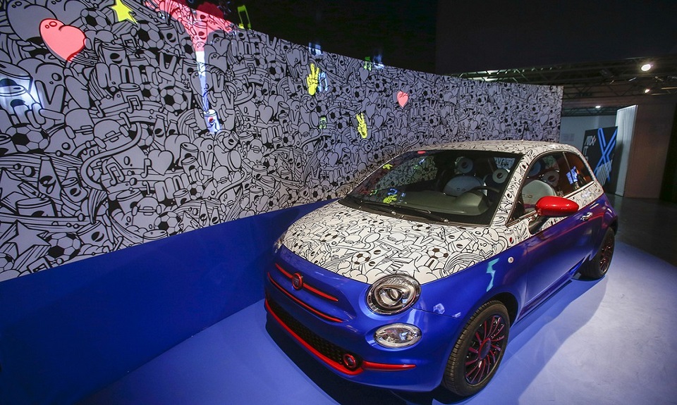 Fiat 500 Pepsi “Live for Now”personalizzata da Lapo Elkann