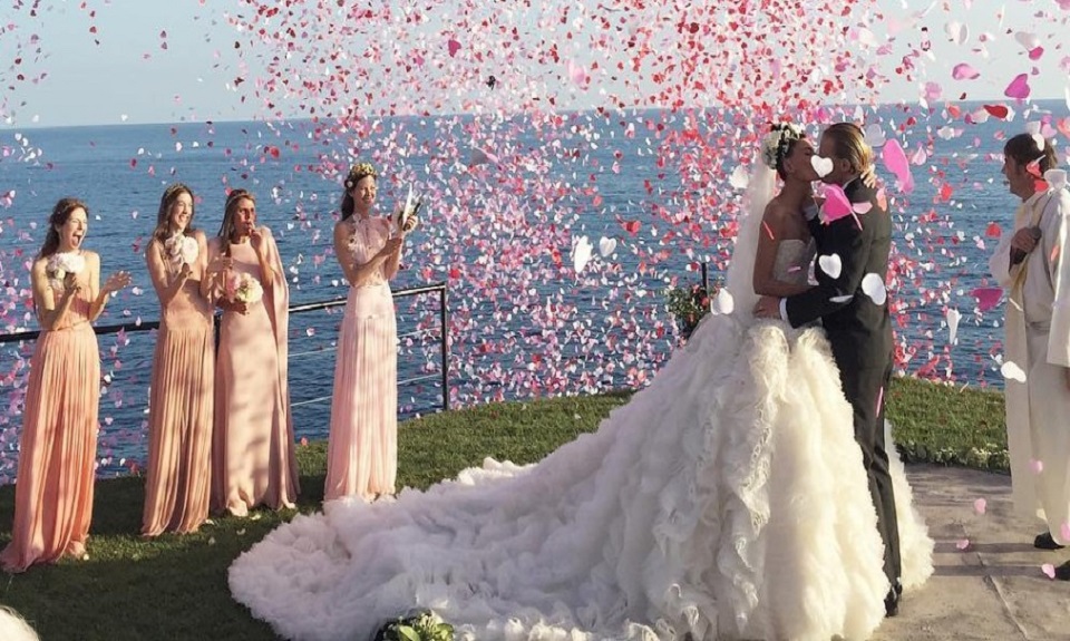 Giovanna Battaglia: nozze glamour a Capri