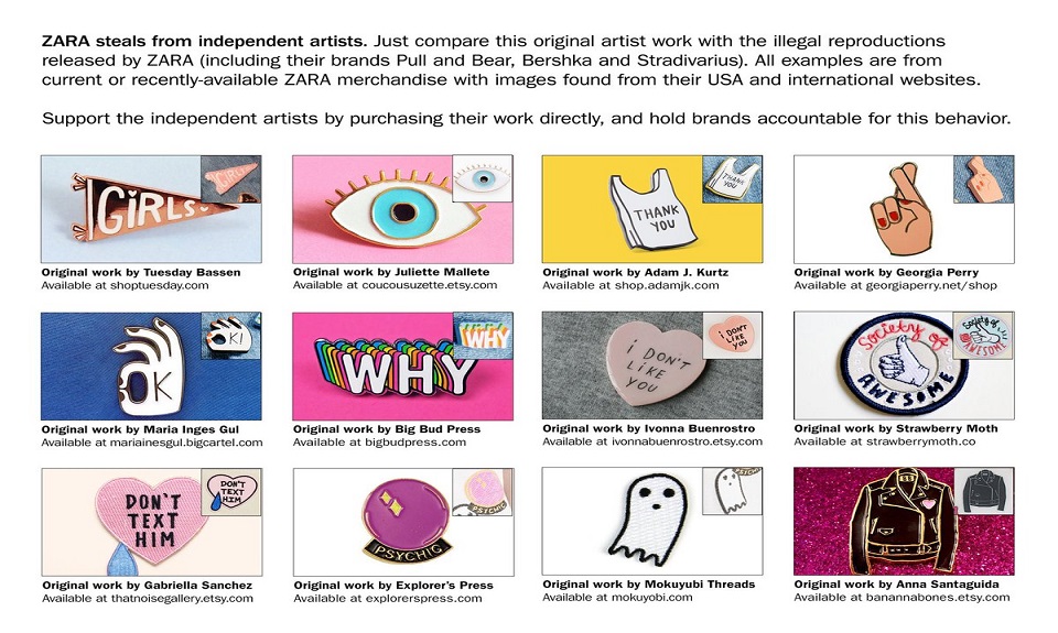 Zara nella bufera. L’illustratrice Tuesday Bassen denuncia il marchio