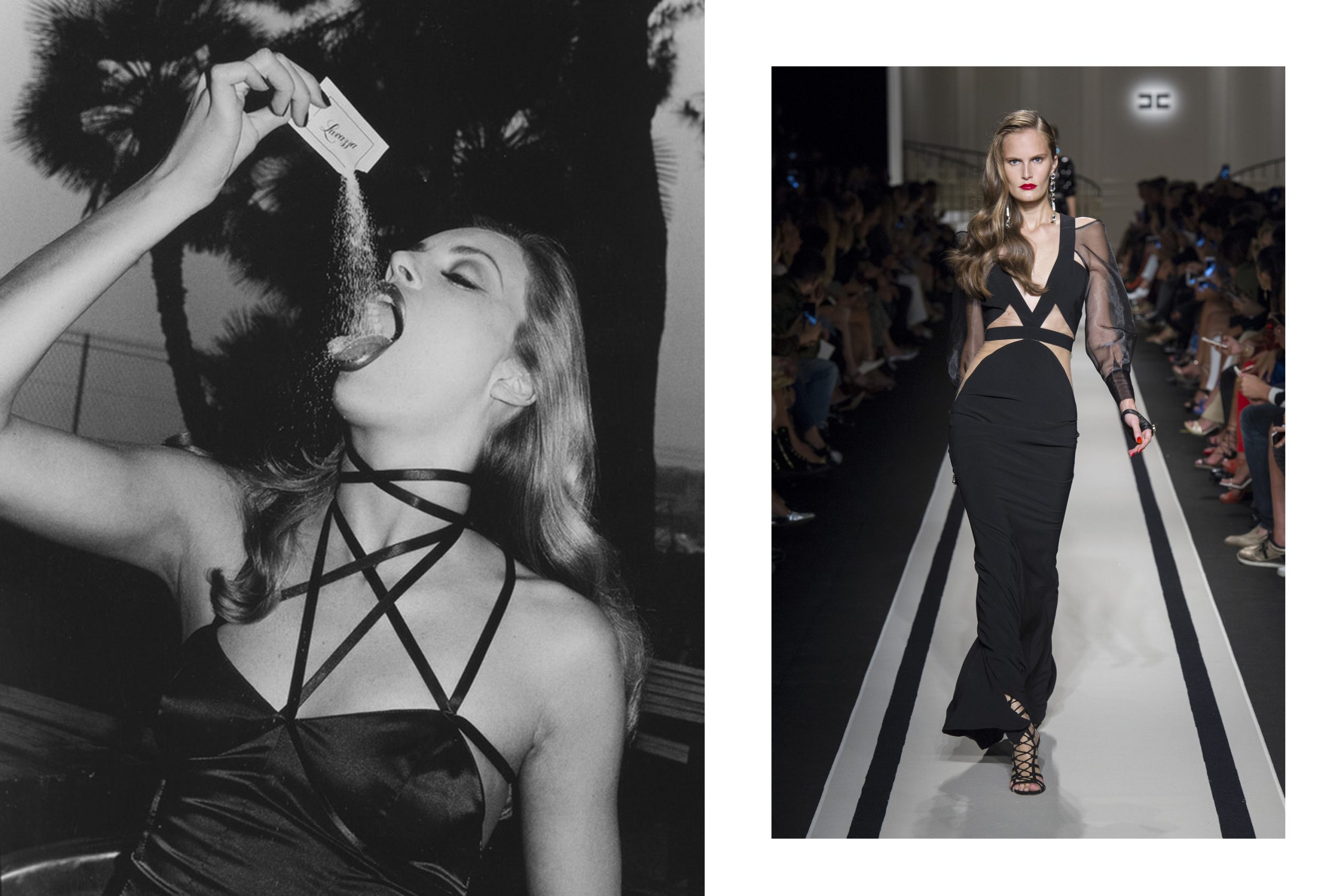 Le donne di Helmut Newton rivivono nella sfilata di Elisabetta Franchi SS17