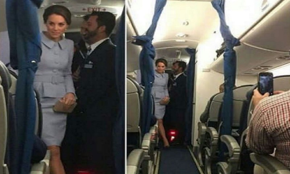 Kate Middleton sceglie il volo di linea