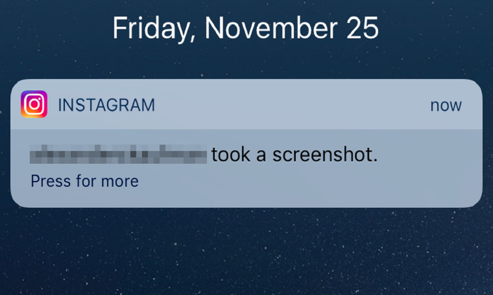 Instagram: da oggi sapremo chi fa screenshot delle nostre foto