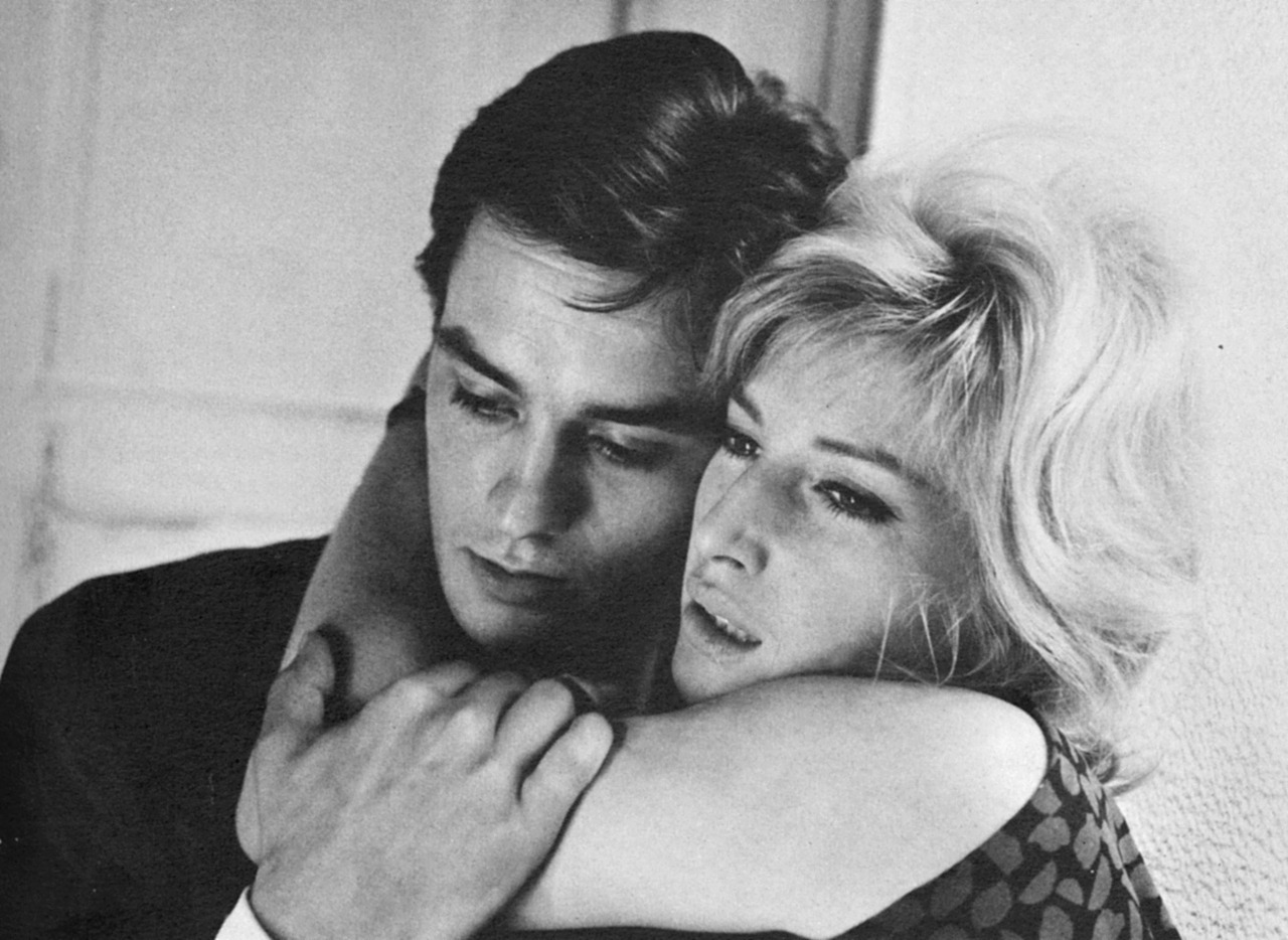 Con Alain Delon ne L'eclisse di Michelangelo Antonioni