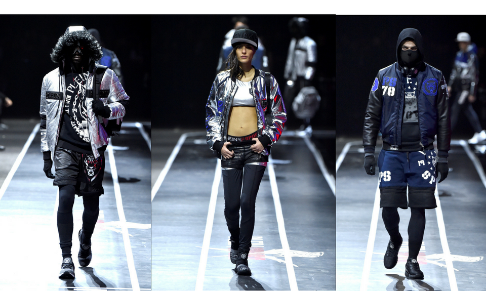 Tra sciatori e boxeur, il debutto di Plein Sport a Milano Moda Uomo