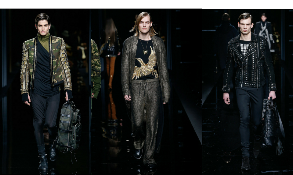 Suggestioni rock per la moda uomo firmata Balmain