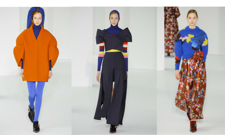 New York Fashion Week 2017: colore e volume nella sfilata di moda Delpozo