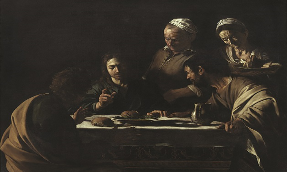 Il Dialogo intorno alla Cena in Emmaus alla Pinacoteca di Brera a Milano