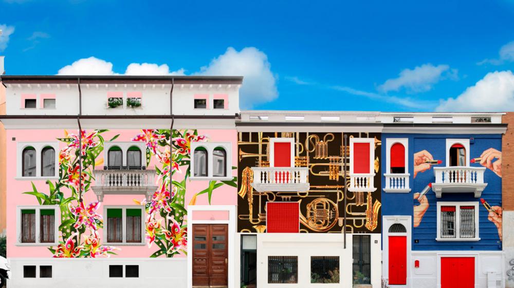La Toiletpaper Street by Maurizio Cattelan