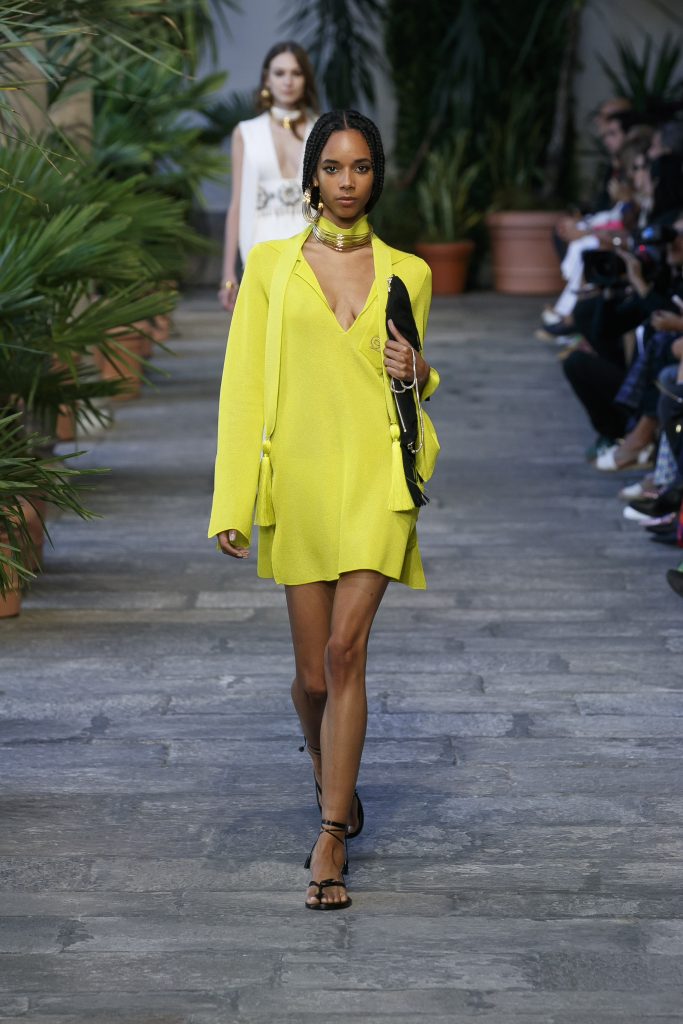Luisa spagnoli abito giallo 2025