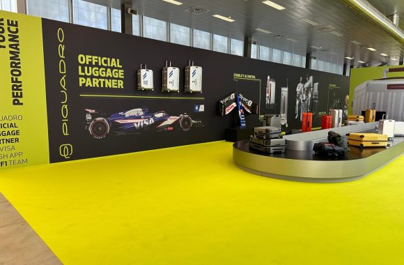 Installazione ad alta performance per la Piquadro Lounge al Salone del Mobile 2024